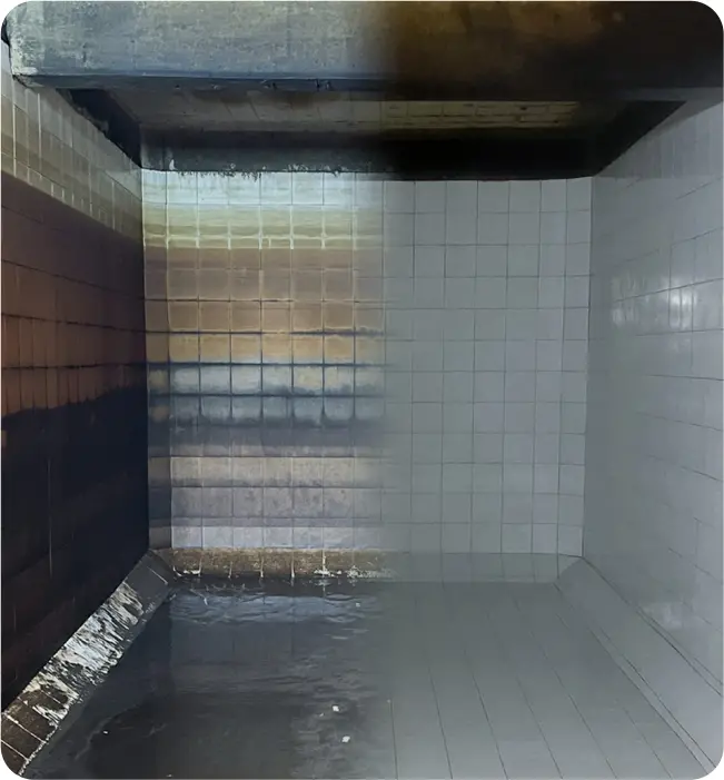 Cisterna antes y después de la limpieza de cisternas y tinacos en CDMX y EDOMEX